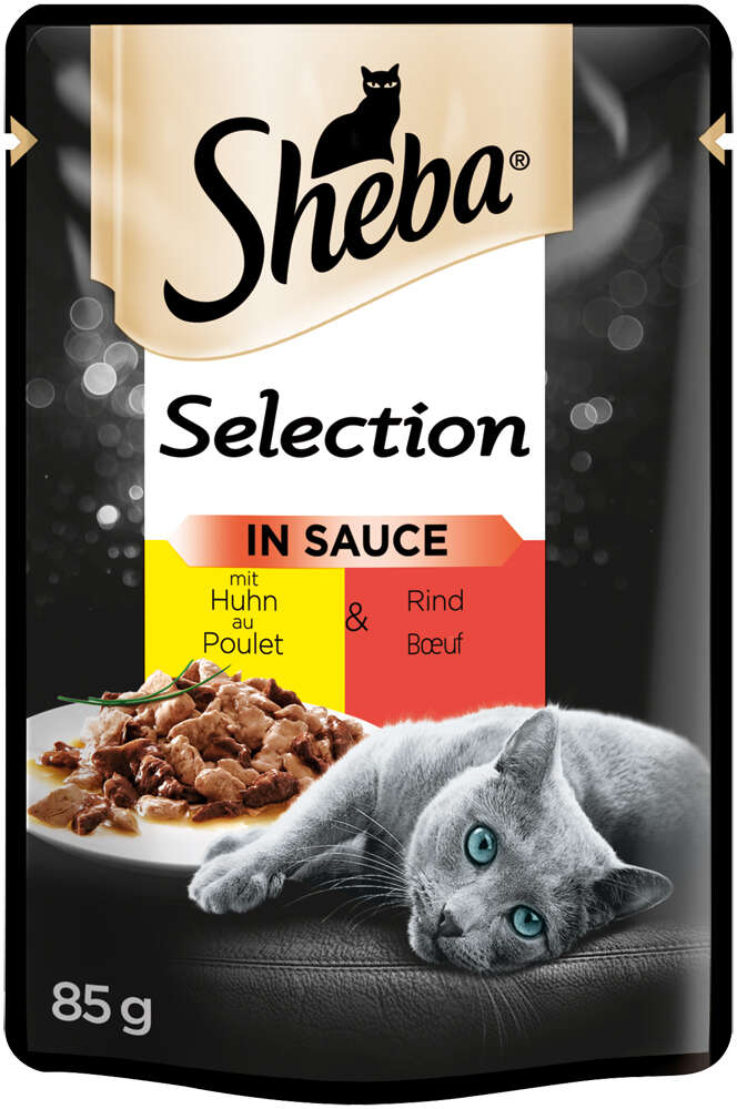 Sheba Katzen-Nassfutter Selection Huhn und Rind in Sauce